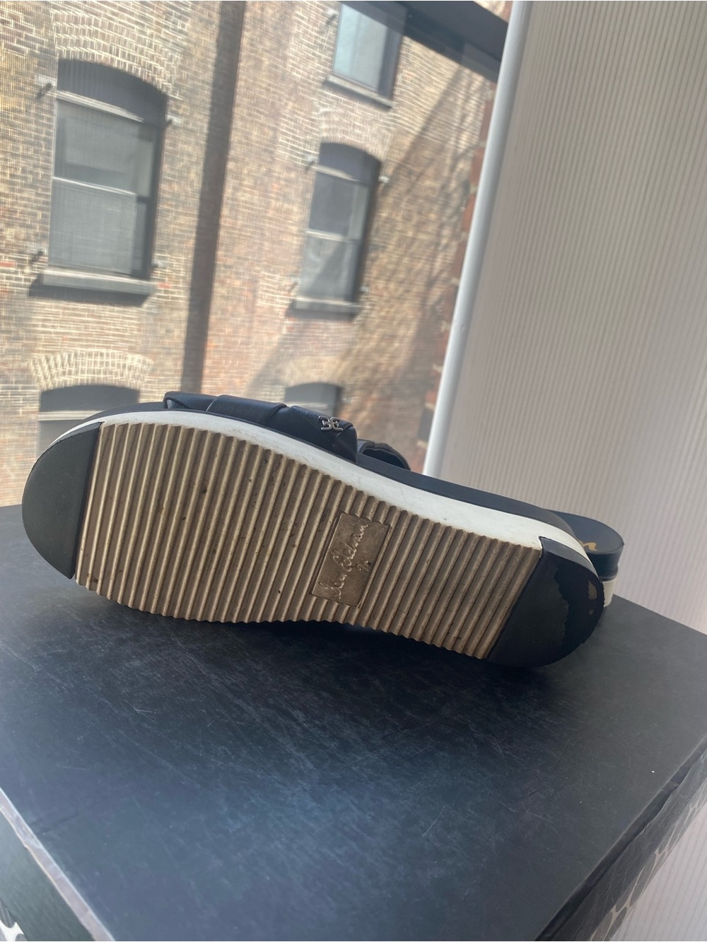 Sam Edelman Black Woven Slide Sandals - Picture 4 of 7